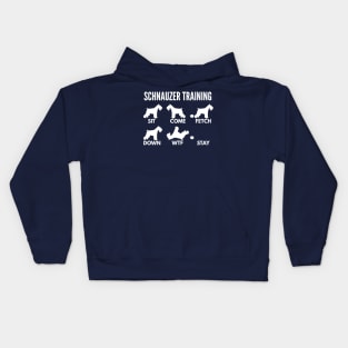 Schnauzer Training Schnauzer Dog Tricks Kids Hoodie